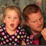 Very cute duet between little daughter and father.